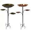 Metal Bird Bath for Outside 5 Pronged Base Birdbath with Stake Vintage Freestanding Feeder Bowl for Garden Patio Yard Lawn Decor