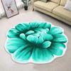 Nordische rutschfeste Matte Wohnzimmer Heimdekoration Blumenform Teppich Große Fläche Runder Flur Teppich Unregelmäßige Teppiche für Schlafzimmer