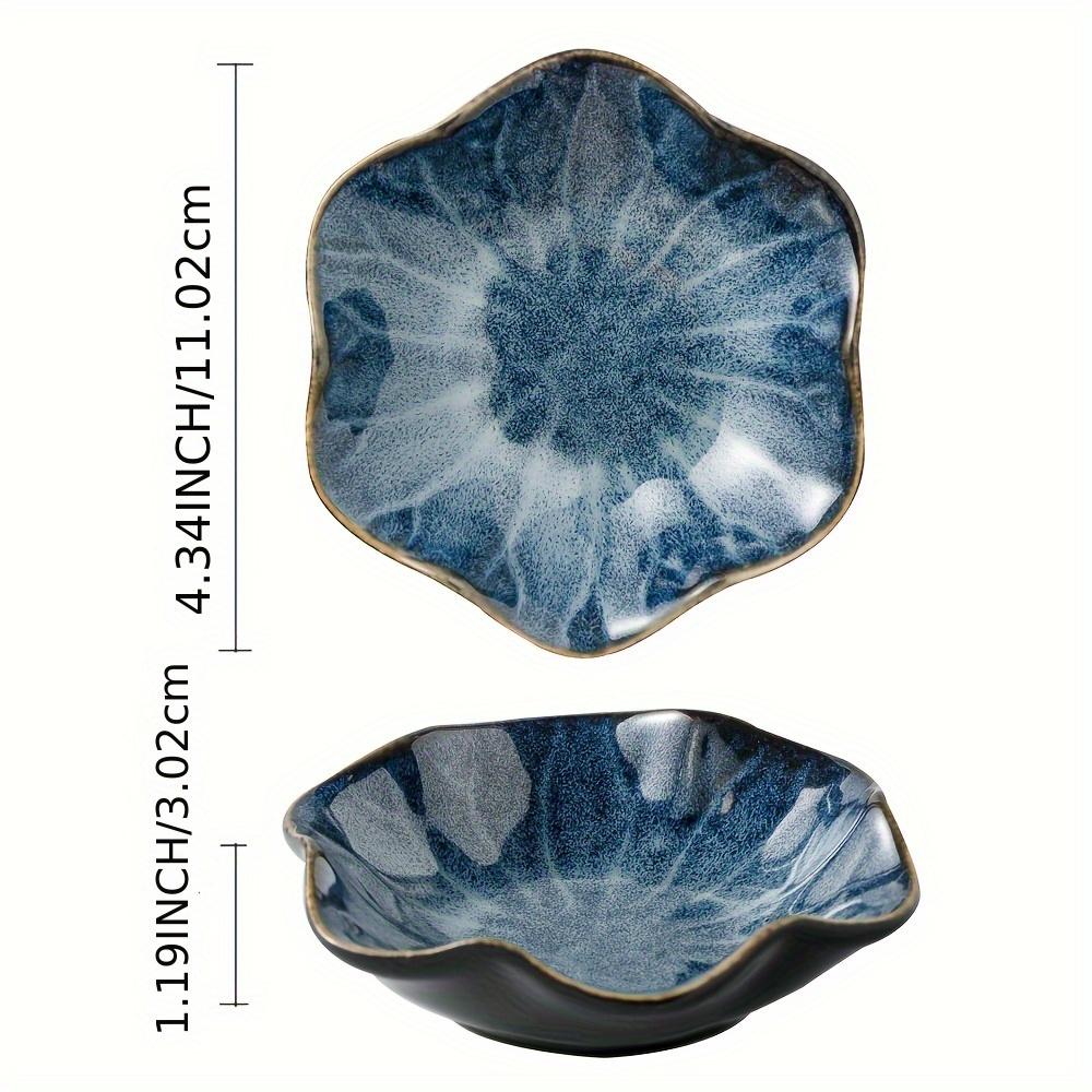 1 Pc Lotus Ring Clamp Small Key Bowl Ceramic Trinket Tray Jewelry Tray Necklace Earrings for Mom Friend Sister White. All Jewelry Not Included.