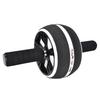 Abdominal Wheel Roller Trainer Fitness Equipment Gym Home Exercise Tool with Training Pad(black&white )