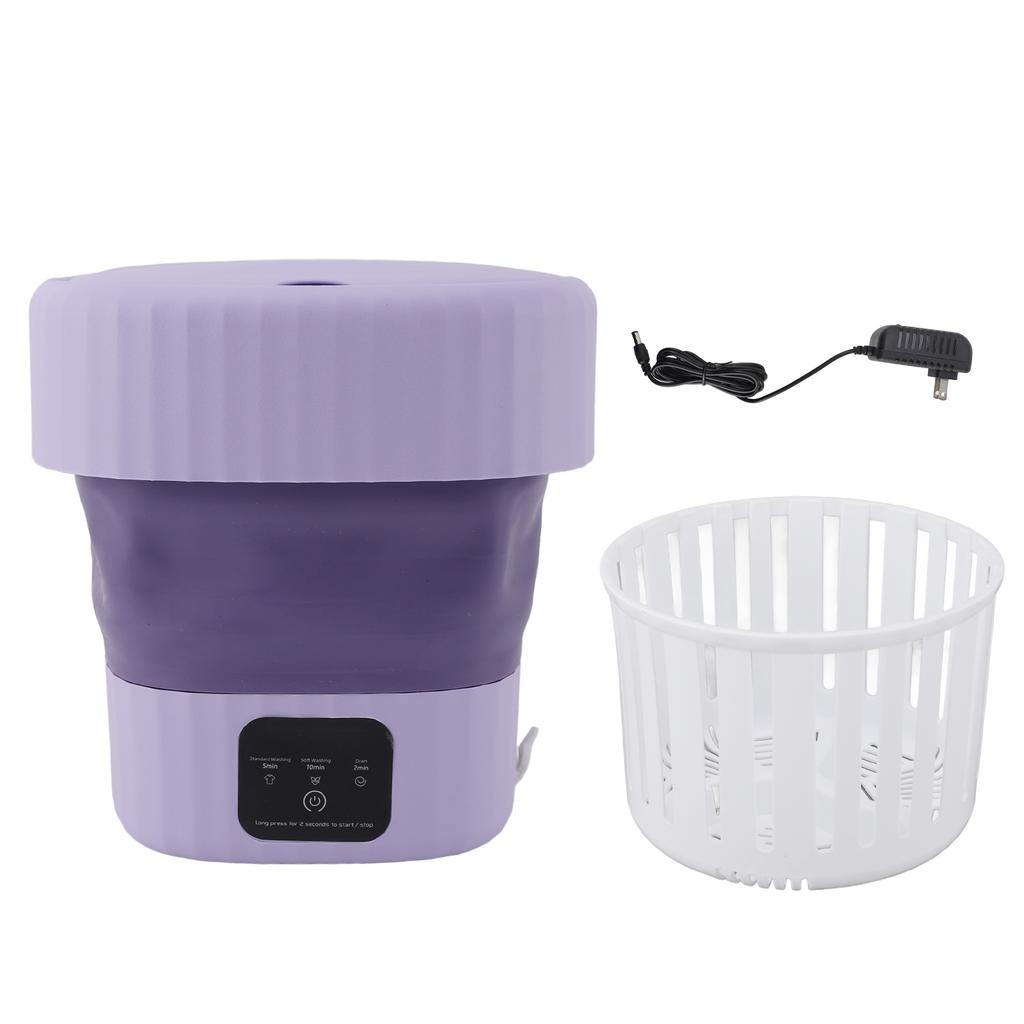 Folding Washing Machine Portable Foldable 8L Mini Washer for Socks Underwear Baby Clothes Apartment