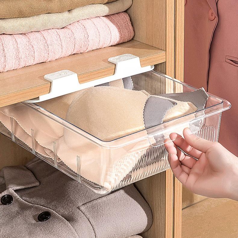 Scatola Portaoggetti Tipo Cassetto per Biancheria Intima, Mutandine, Calzini, Domestica Multifunzione con Scomparti, Scatola per Riporre e Organizzare