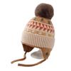 Newcomer Discount: Pompon Style Knitted Baby Hat with Ear Protection - Autumn/Winter Fashion for Boys and Girls
