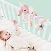 Infant Hanging Spiral Plush Toy for Car Seat Stroller Crib Bassinet Mobile with Music Box BB Squeaker Rattles Perfect Gift Idea Dazzle Effect100%