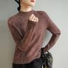 The New Long-sleeved Sweater Top with A Semi-high Neck and A Base Layer Makes You Look Slimmer and More Fashionable In Spring and Autumn