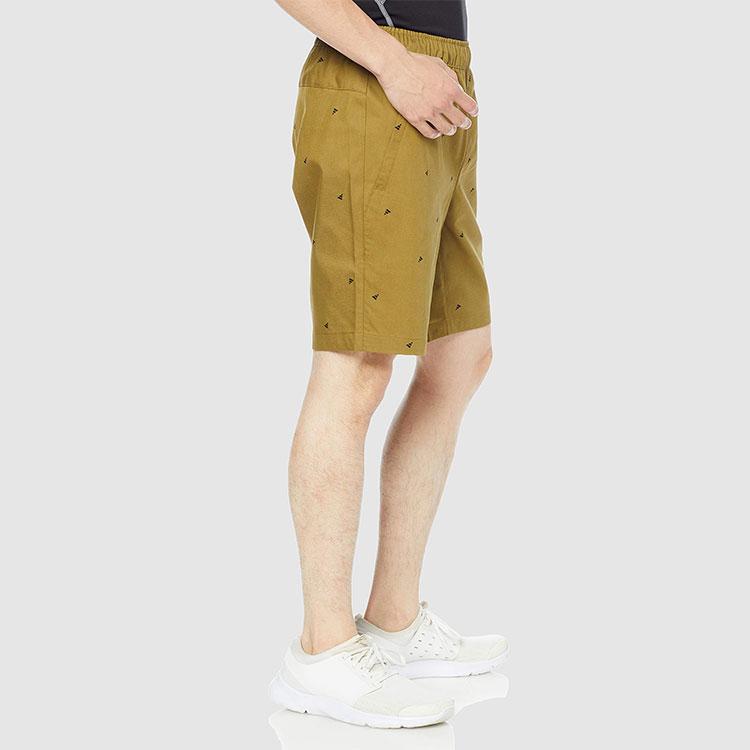 Adidas Logo Print Sports Casual Shorts Men Bottoms Olive-Green GP0947