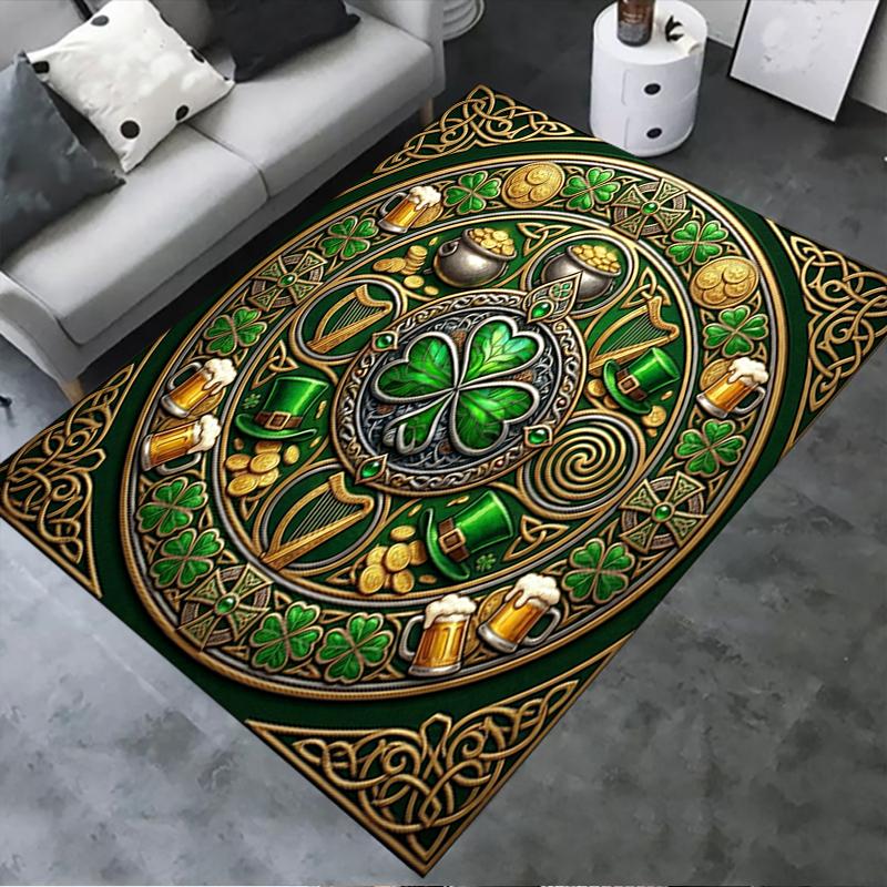 

2025 New St.Patrick s Day Carpet Rug for Living Room Bedroom Home Sofa Decoration,Kids play Non-slip Floor Mat68 40x60cm( 15x23in )