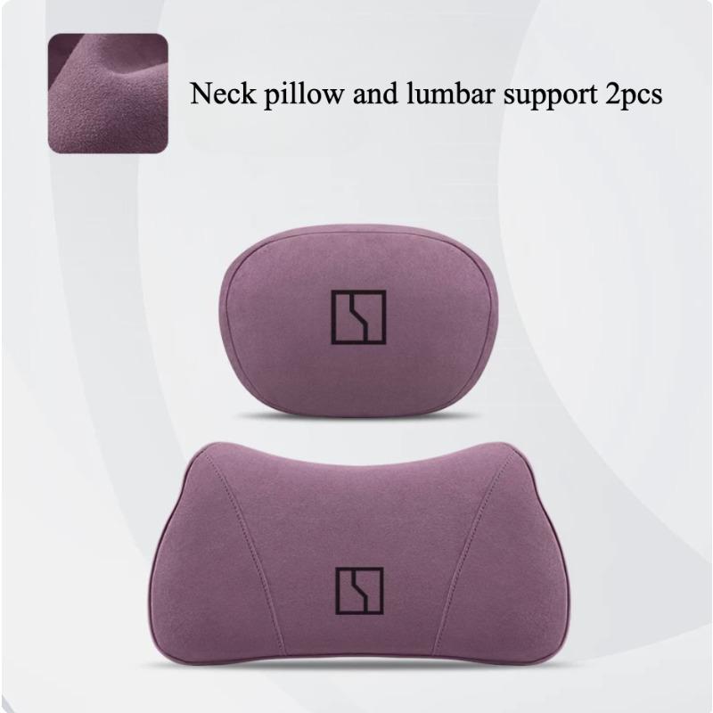 For Zeekr 7X 001 009 7GT 9X Original Style Suede Car Headrest Neck Support Pillow Lumbar Back Cushion Auto Interior Accessories