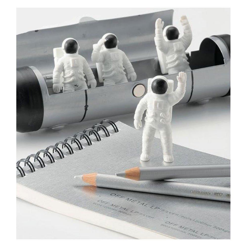 Seto Craft Pencil Case & Eraser (Space), Silver, SI-3661-SV-220