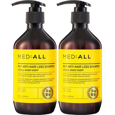 Medior RCP Anti-Hair Loss Scalp Cleansing Shampoo Woody Scent, 300ml, 2 Ea.