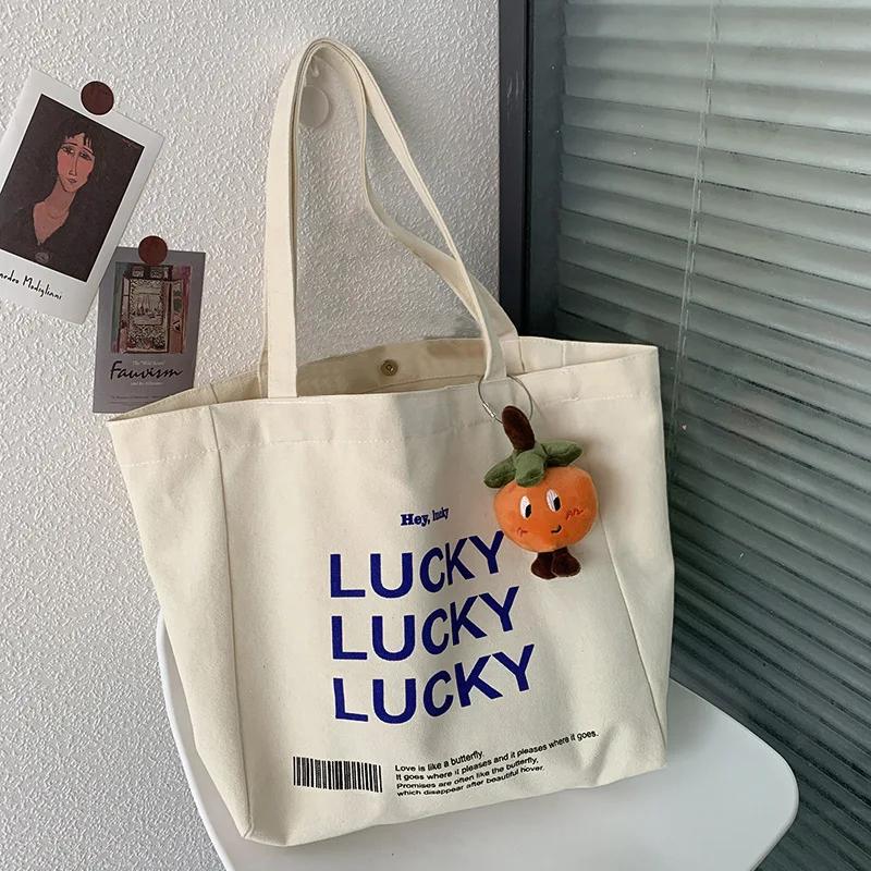 Women Canvas Shopping Tote Bags for Women Casual Handbag Shoulder Bags Large Capacity Schoolbag Shopper Designer Bag Packs