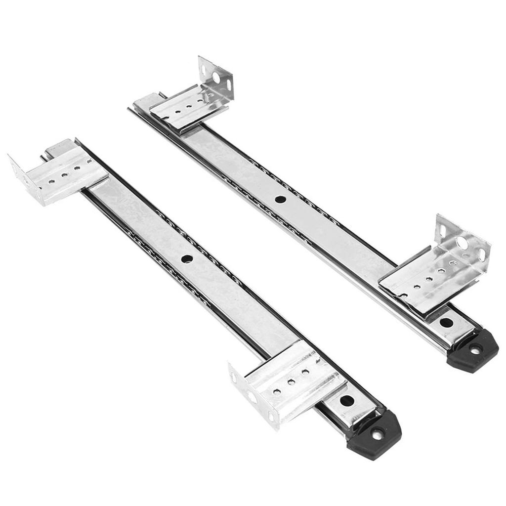 2Pcs Thickened Cold Rolled Steel Computer Desk Keyboard Slide Rail Bracket