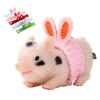 Handmade Realistic Pig Figure Toy Animal Figure Dolls Squeeze Piggy for Stress Relief Animal Figurine Kids Cognitive Toy