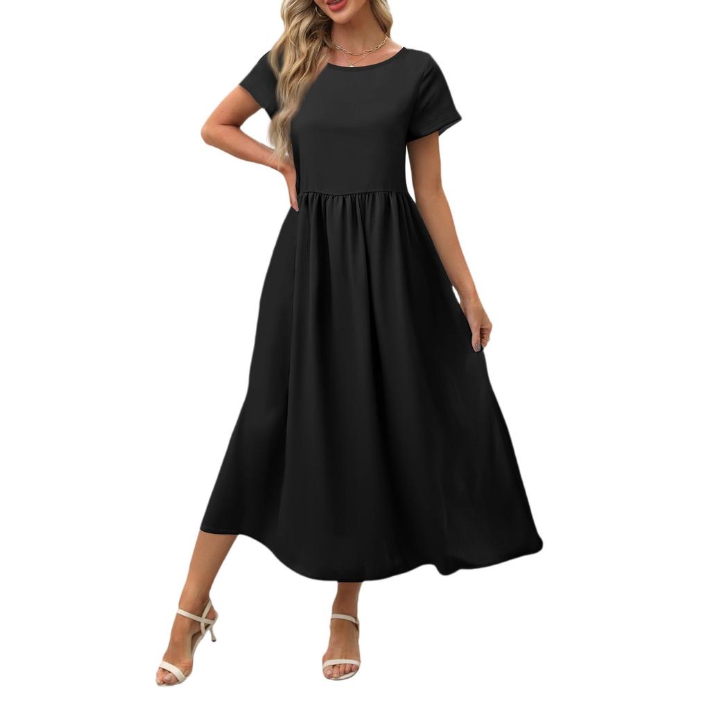 Women's Fashion Temperament Elegant Waisted Casual Dresses