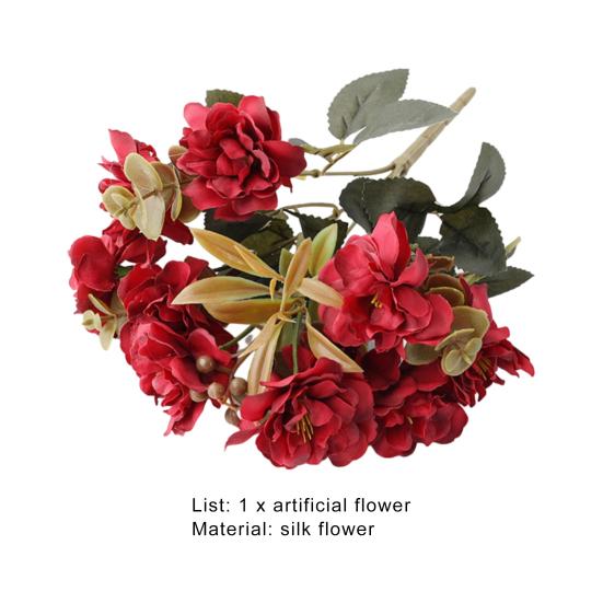 1 Bunch Artificial Flower Vivid Appearance Simulation Cherry Blossoms Wedding Arrangement Decor