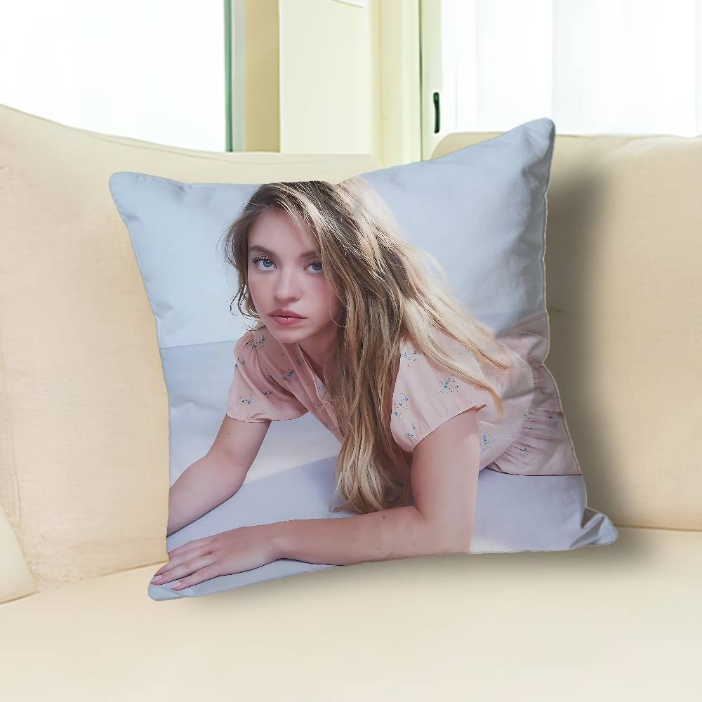Actor S-Sydney S-Sweeneys Pillow Cases for Bedroom Living Room Sofa Home Decor Polyester Cushion Cover with Zipper
