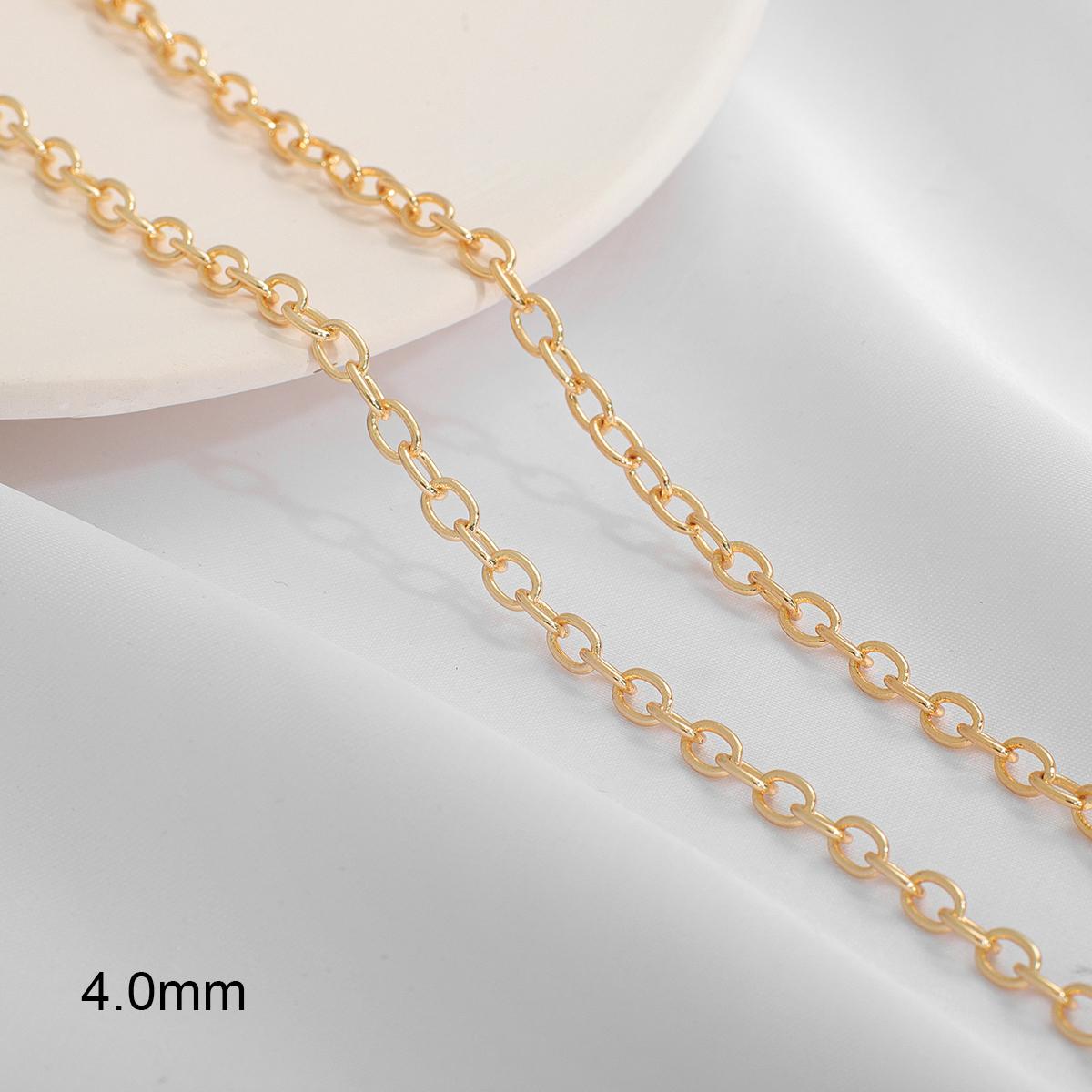 

1 м/пакет медная цепочка ручной работы для ювелирных изделий ручной работы DIY 1Meter золотой