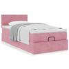 Maison Exclusive - Osmanisches Bettgestell mit rosa Matratze 80x200 cm Samt