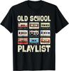 HOT SALE Old School Tape Play List TShirt Graphic T Shirts Men Clothing Tops Vintage T Shirt Camisas Streetwear Ropa Hombre