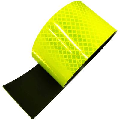 Nitto L Material Prismatic Reflective Magnet 50mm X Fluorescent Lemon Sheet, 1m, PHS-MAGNET50LY,