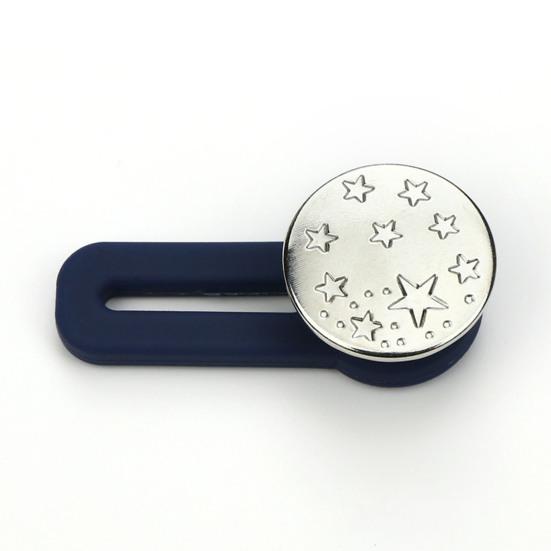 Retractable Jeans Buttons Extender Punch Free Recyclable Waistband Extender Buckle Garment Accessories for Women Men