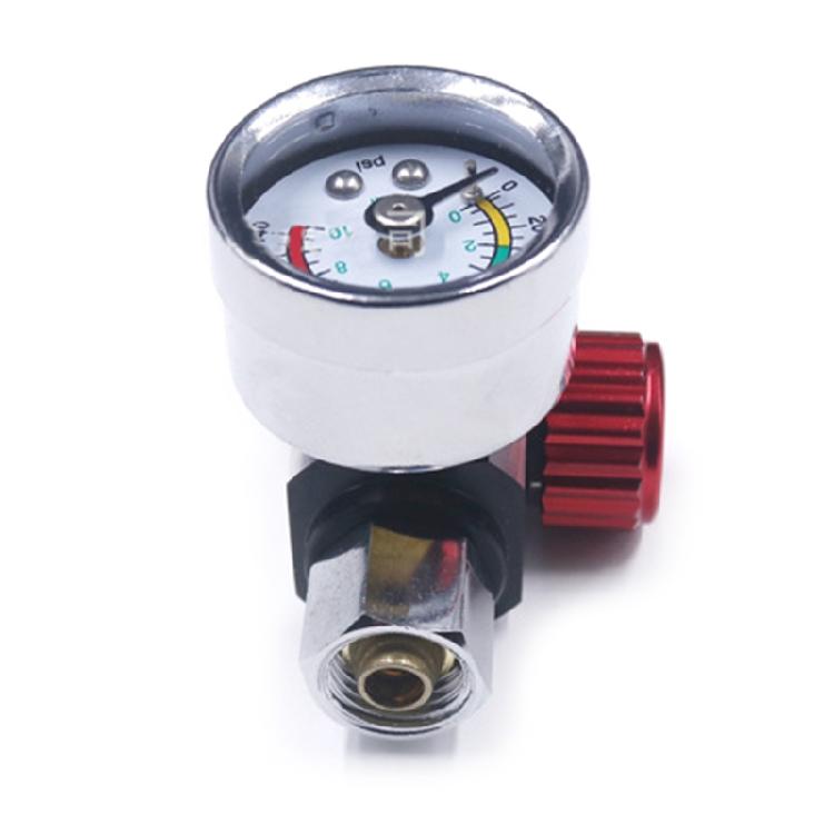 Practical 1/4” Spray Guns Air Pressure Regulator Gauge for Air Spray Guns Tools
