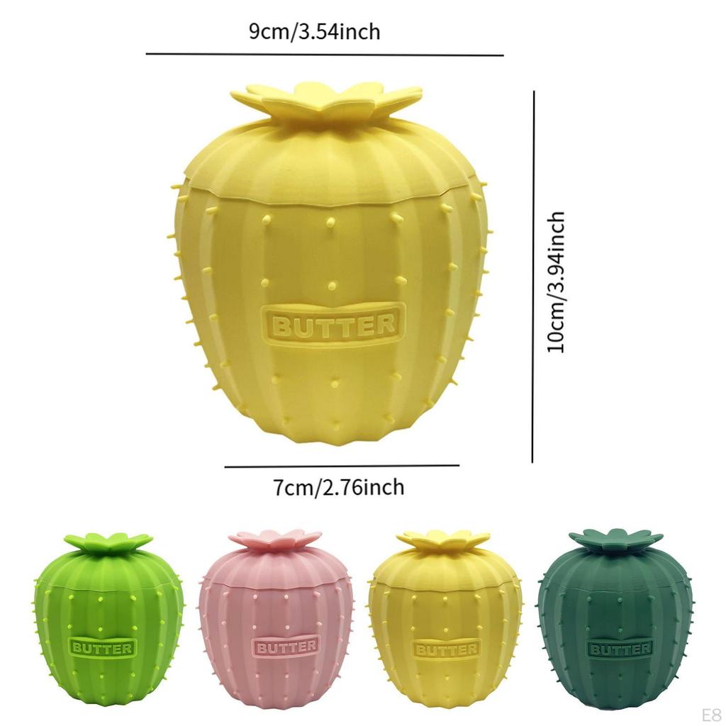 Butter Crock Dish Cute Shape Silicone Easy to Clean Portable Keeper Canister for Farmhouse