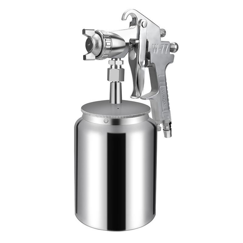 Pneumatische Spritzpistole für Latexfarbe, Automöbel, Reparaturpistole für Decklack, Edelstahl, Spritzpistole mit hoher Zerstäubung