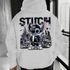 Men's Disney Stitch Cool Graphic Hoodie Comfortable Warm Pullover Disney Outdoor Sports Top