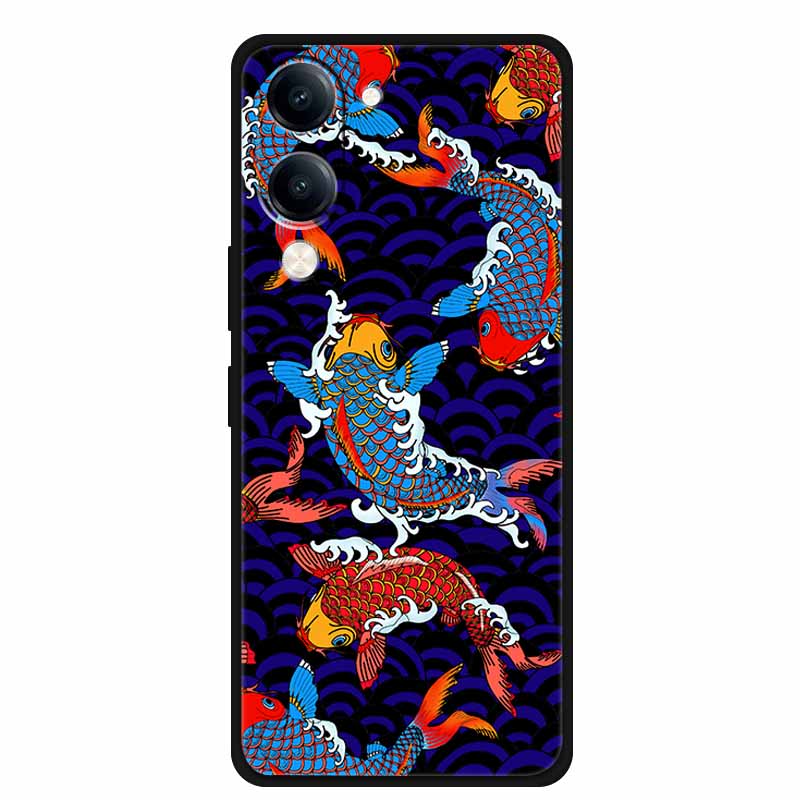 Lovely Relief Cover For Vivo Y04 V2430 Y37C Y29S V2446 Funda 3D Cartoon Soft Silicone TPU Phone Case Y29T Y19sGT Bumper