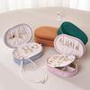 Soft Flannel Jewelry Case With Compartments Portable Designs For Home Travel Use