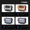 LED Projector Headlight Assembly with Flowing Turn Signals for 2014-2020 Toyota Tundra