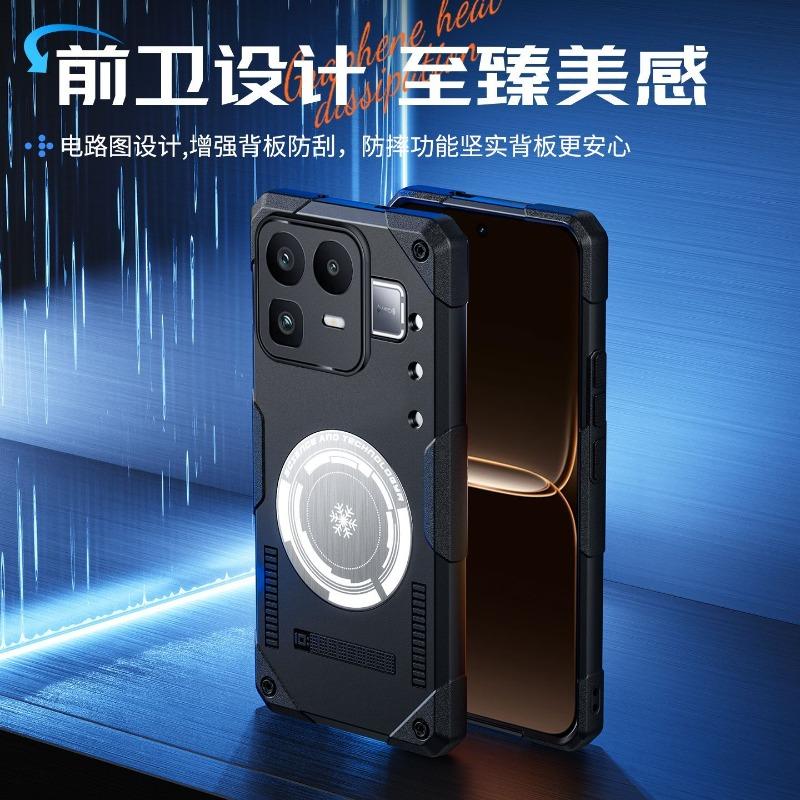 Per Realme Neo 8 Custodia Semplice Per MagSafe Magnetica Integrata Metallo Dissipatore di Calore Copri Telefono Per Realme Neo8 Guscio Paraurti Antiscivolo