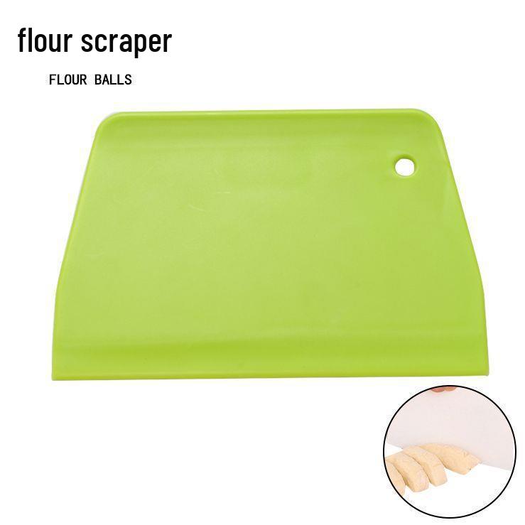 Trapezoidal Plastic Dough & Cake Scraper Tool белый