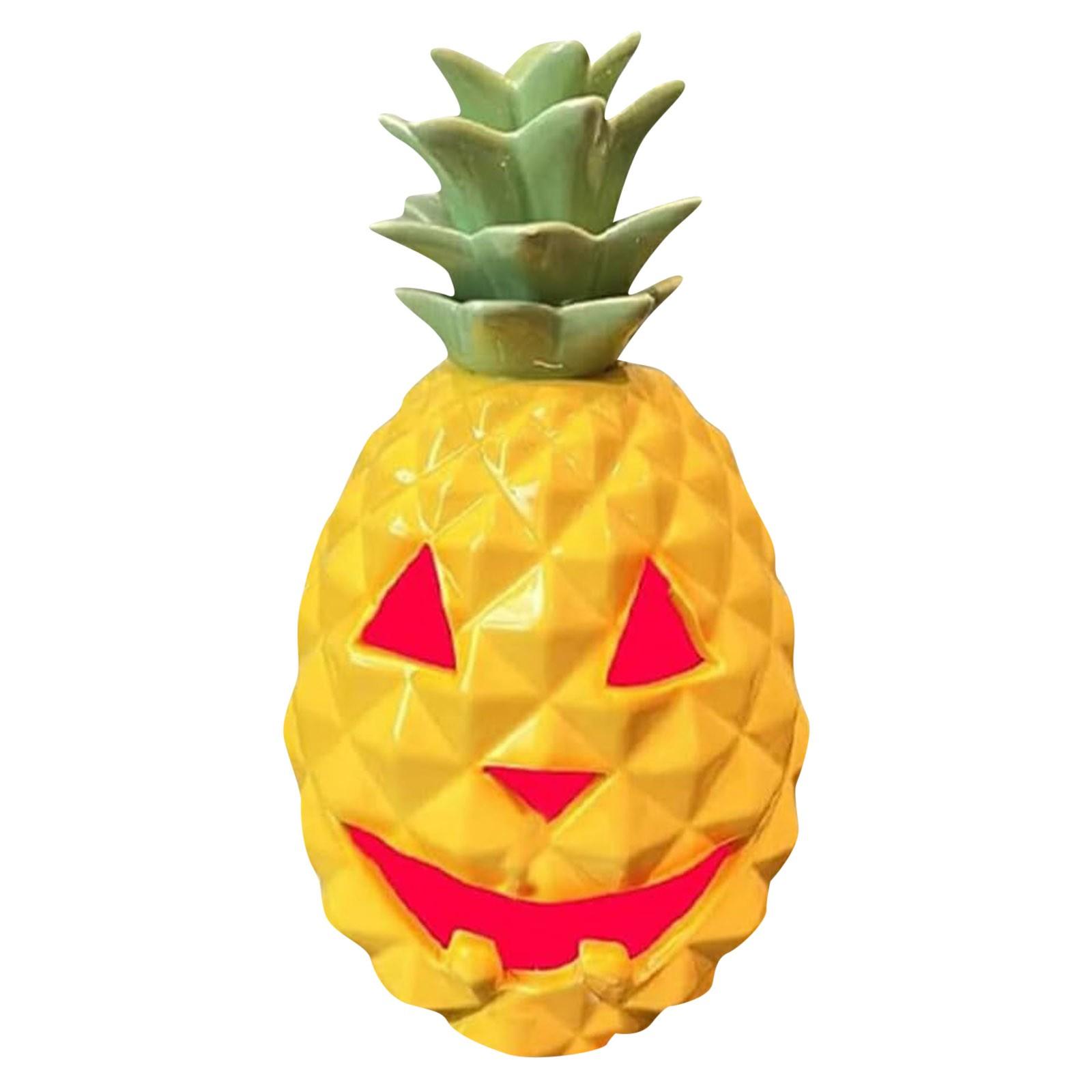 

Halloween Pineapple Lantern Resin Light Desktop Ornaments For Bedroom Living Room Pumpkin Lantern Halloween Party Decoration One Size