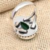 Faceted Green Onyx Gemstone Handmade Solid 925 Sterling Silver Ring Jewelry