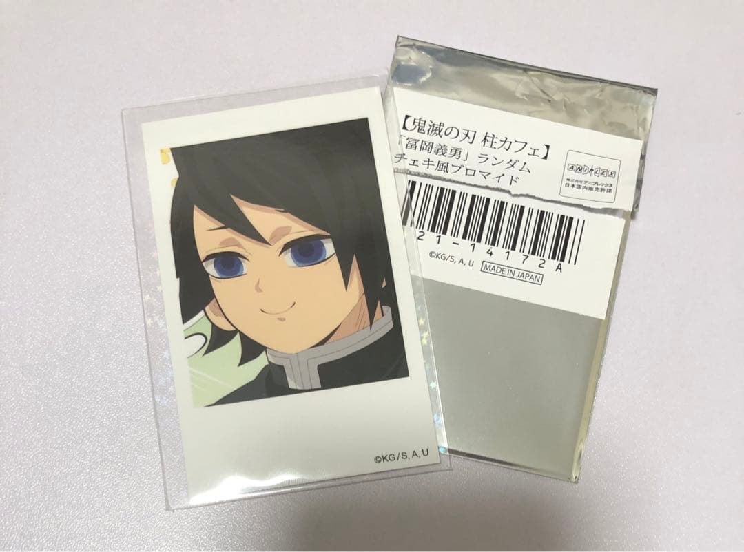 

[USED] Demon Slayer: Kimetsu no Yaiba Pillar Cafe Instax-style Bromide Tomioka Giyuu
