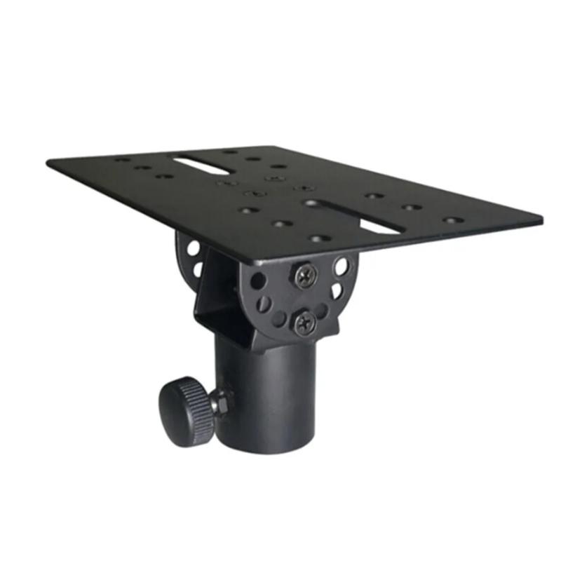 Universal Adjustable Height All Metal Speaker Stand Tray with Easy Installation Speaker Holder for Secure Sound Setups