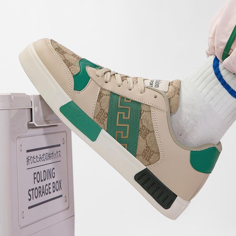 Men's Shoes New Trend Board Shoes Leather Retro Senior Sense of Fashion Shoes Every Day To Wear Street Casual Shoes