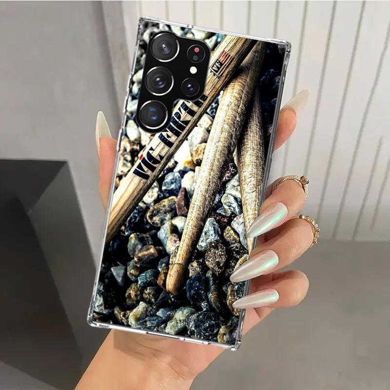 

Musical Instrument Drum Rock Phone Case for Samsung Galaxy S26 S24 S23 Ultra S25 Edge S22 S21 Plus S20 FE + Soft Print Shell Fun Samsung S25 Plus