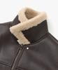 Cofwi Contour Warm Shearling Jacket Brown