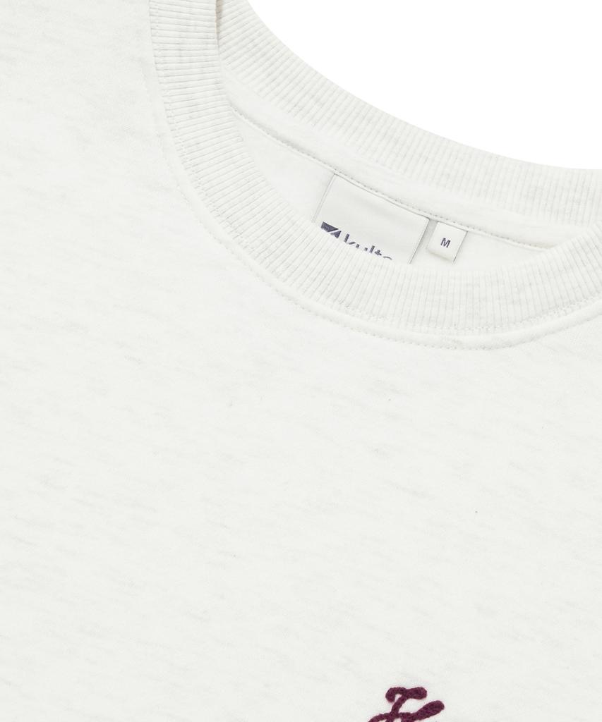 KULTE Small Script Chain CrewneckO.B.Melange