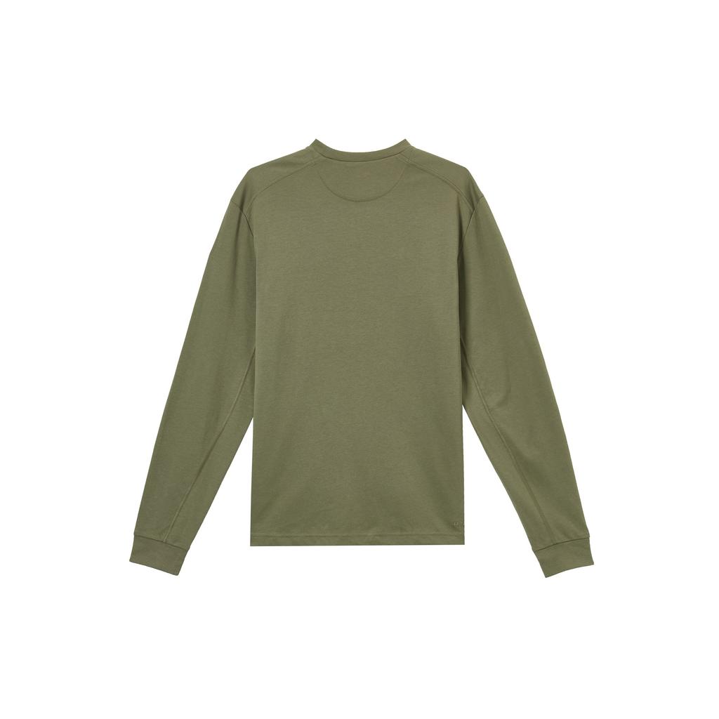 Nike Primary Solid Color Crew Neck Quick-Dry Casual Long Sleeve T-Shirt Men Tops Olive-Green FB8586-222