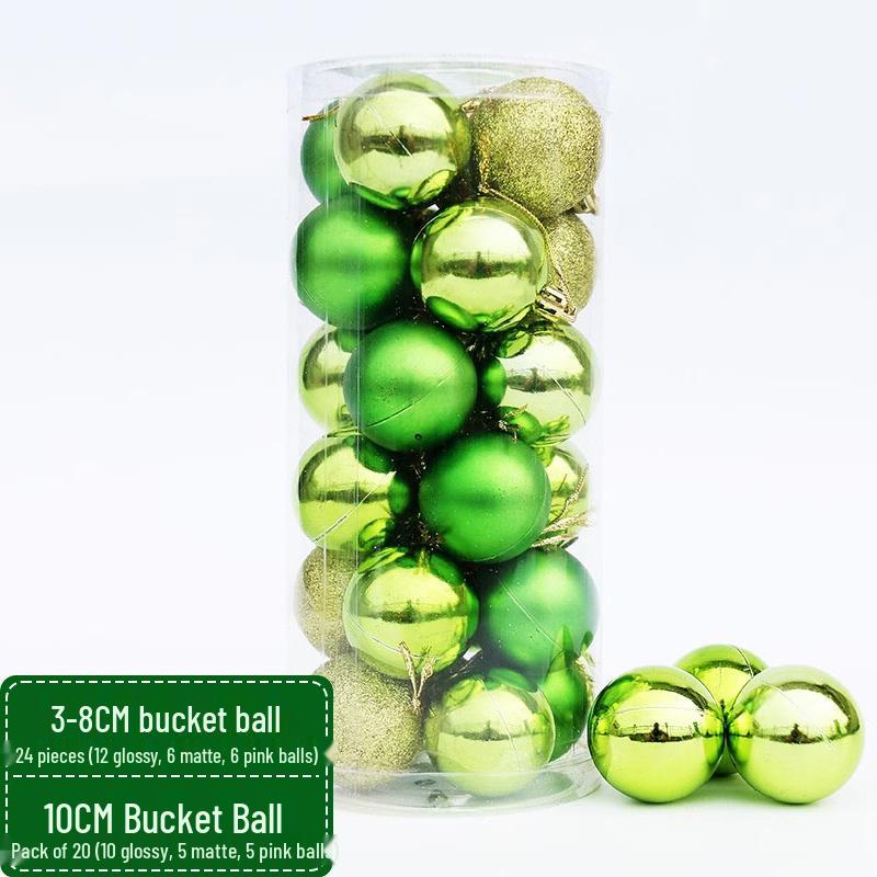 5cm Christmas Ornament Set: Electroplated Plastic Hanging Balls
