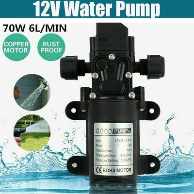 Diaphragm Black Agricultural High Pressure Water Pump Water Sprayer Self Priming Pump Car Washing
