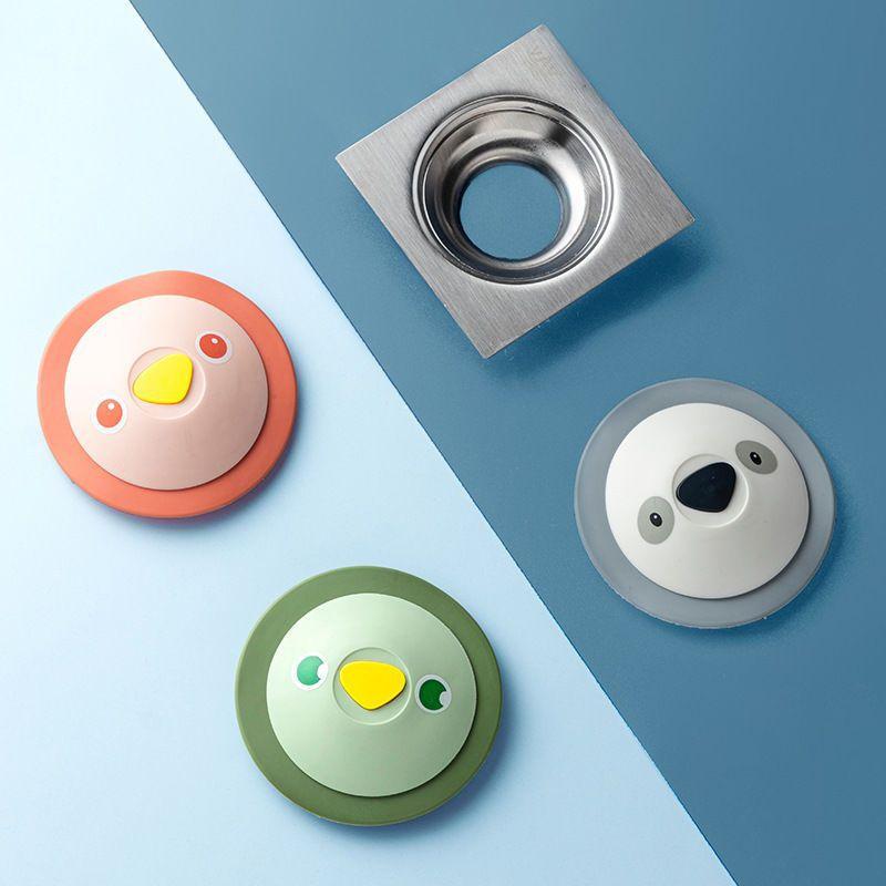 

1/3 шт. Мультяшний стиль тварин Натискний тип Силіконова кришка для зливу Заглушка для зливу Заглушка для зливу Захист від запаху Захист від засмічення 3pcs різнокольоровий