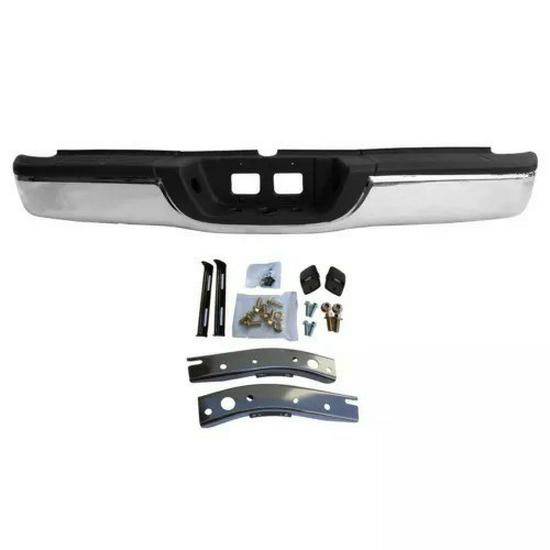 Compatible Rear Bumper for 2000-2006 Toyota Tundra (No Sensor, No Holes)