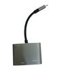 Type-C 4 In 1 Audio Converter Type C To VGA USB USB-C Hub Adapter Adaptor Grey