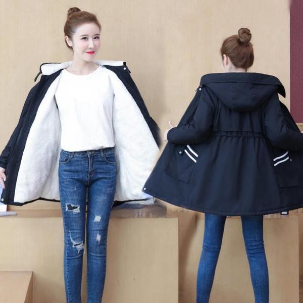 

Трендовая женская парка на меховой подкладке, куртка на молнии, плюшевое пальто, женская куртка с капюшоном, ветровка XL чёрный