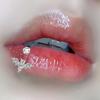 Stainless Steel 4mm Soft Clay Bead Lip Ring Butterfly Zircon Horseshoe Piercing Jewelry Punk Style